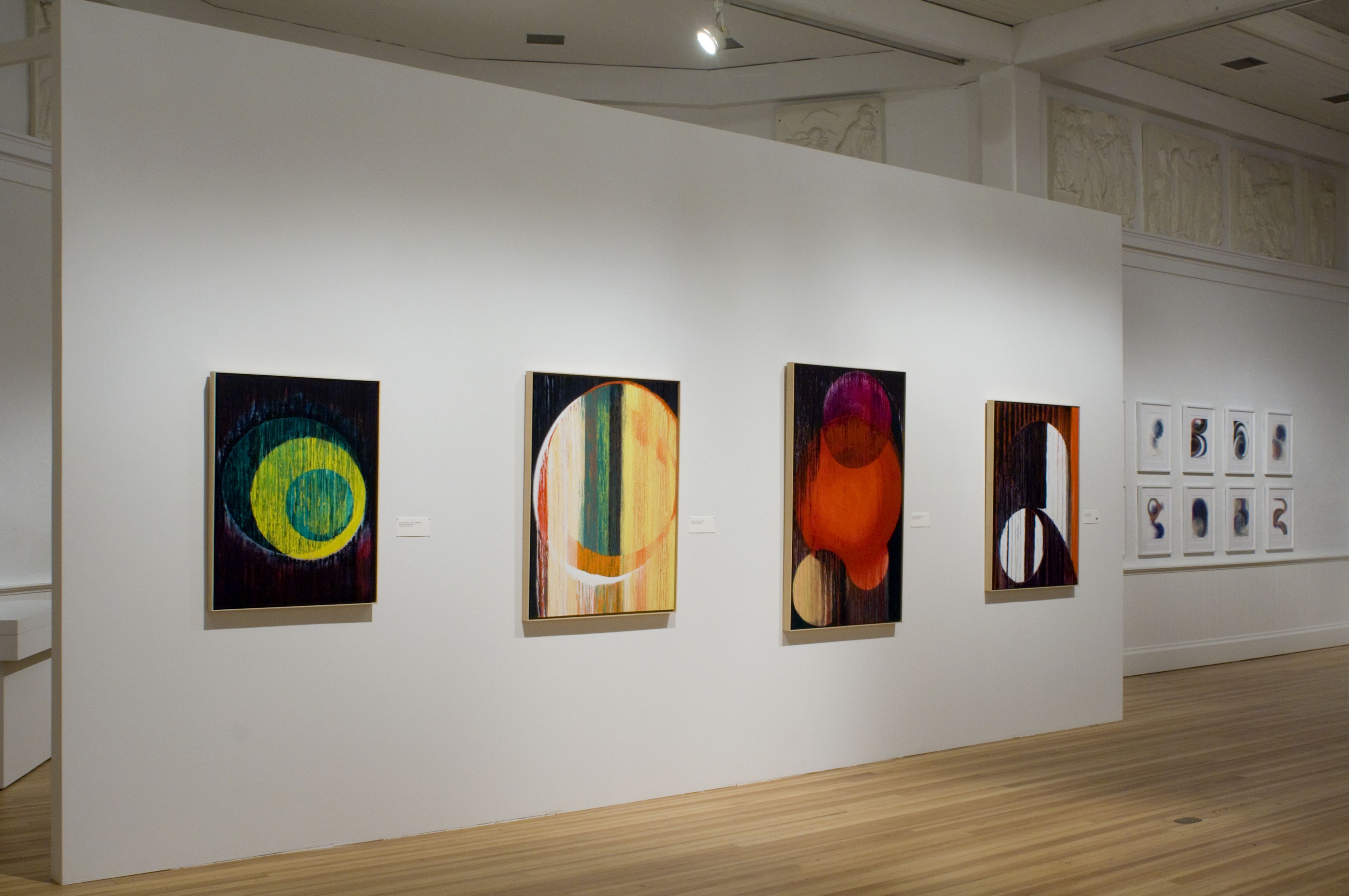 An installation view of "Dorothea Rockburne: In My Mind's Eye" at The Parrish Art Museum.