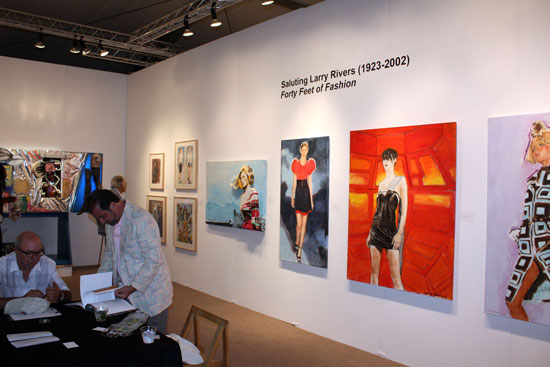 "Forty Feet of Fashion" showcases Larry Rivers's fashion oriented paintings from the 1970′s to 1990's.
