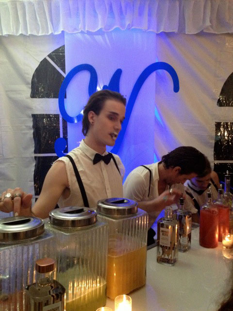 Bartenders pour it on. 