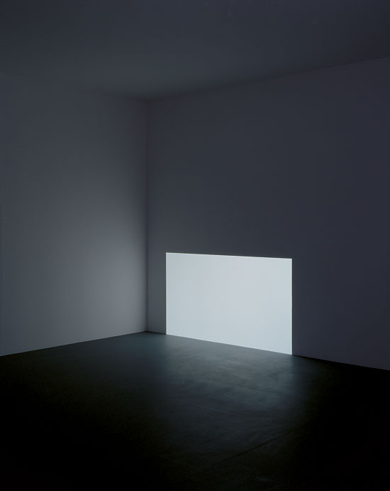 "Prado (White)" by James Turrell, 1967. Projected light, dimensions variable. Collection of Kyung-Lim Lee Turrell. © James Turrell. Photo: Florian Holzherr.