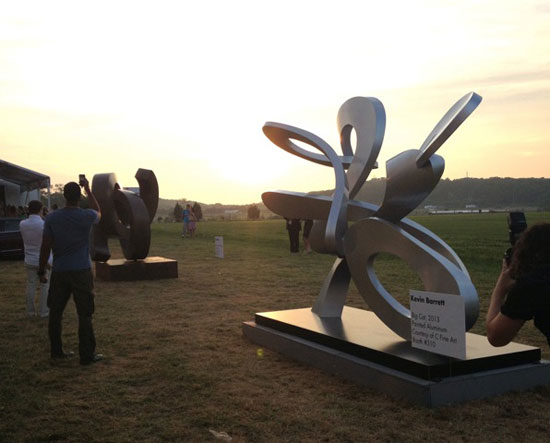 Sculpture field at ArtHamptons. 