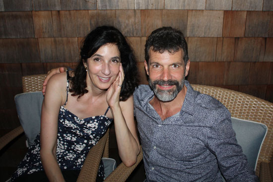 Writer Gabrielle Selz and Marc Fasanella, a curator and Stony Brook professor. Photo: Tom Kochie. 