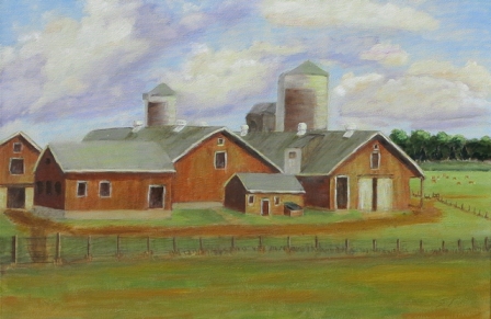 "Water Mill Dairy Barns, Here Today - Gone Tomorrow" by Gordon Matheson. 