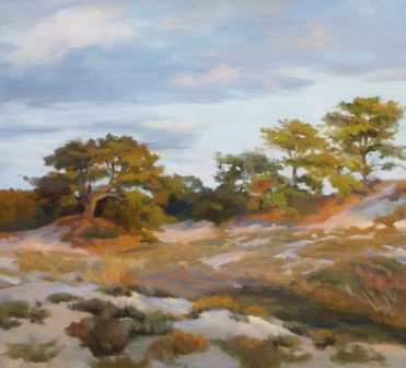 "Dusk Dune" by Susan D. Alessio. Oil on linen, 18 x 24 inches.