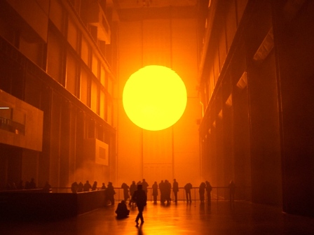 "The Weather Project" by Olafur Eliasson. Photo courtesy The Tate Modern.