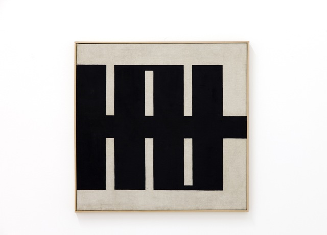 "MS 09" by Julije Knifer, 1962. Oil on canvas. Courtesy of Mitchell-Innes & Nash.