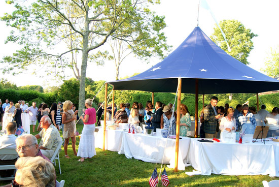 The crowd and Sperry Tent at the 2013 Halsey House Gala. Photo by Matthew Nuccio. 