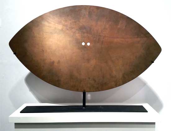 "Ellipse Gong" by  Harry Bertoia (1915-1978), c.1970s. Bronze, 32.5 x 38.5 inches.
