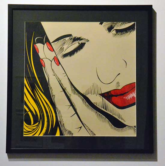 "Say a little Prayer" by Deborah Azzopardi, 2014. Acrylic on paper, 22 x 22 inches. Exhibiting with the Cynthia Corbett Gallery. 