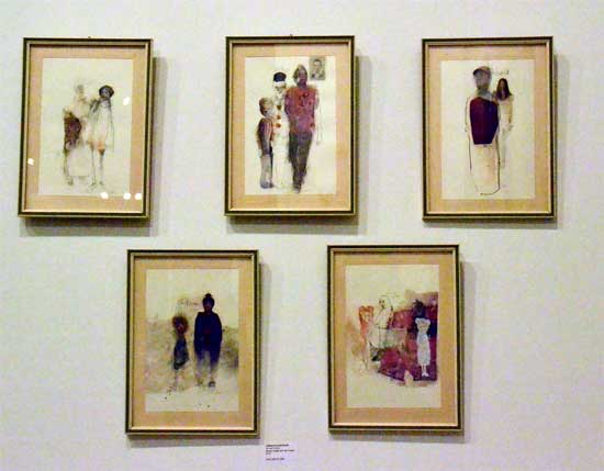 "My Old Family" by Juliane Hundertmark, 2014. Mixed media with old frame. Exhibiting with Galerie Juliane Hundertmark. 