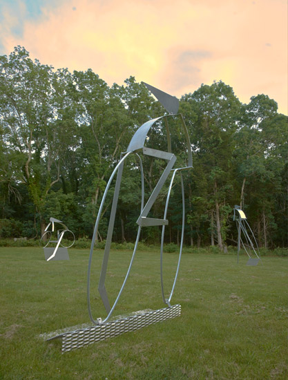 "Velo ll"  by William King, 2009. Aluminum, 127 x 81 x 28 inches. Photo by Hiroyuki Hamada. Courtesy Exhibition Curator Jess Frost.