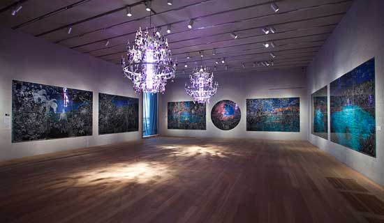 "Edouard Duval-Carrié: Imagined Landscapes" installation view. Pérez Art Museum Miami. Courtesy the artist and Pan American Art Projects, Miami. Photo credit: Oriol Tarridas. 