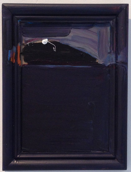 "If" by Ilse Murdock, 2012. Acrylic on found frame, 8.5 x 6.5 inches. Courtesy of Tibor de Nagy Gallery. 
