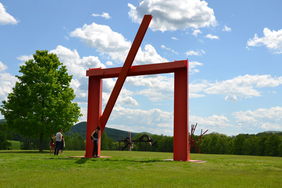 "Neruda's Gate" by Mark di Suvero, 2005. Steel. Photo by Pat Rogers. 