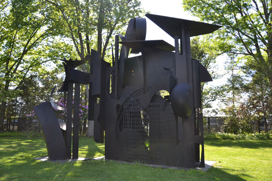 "City on the High Mountain" by Louise Nevelson, 1983. Painted steel. Photo by Pat Rogers. 