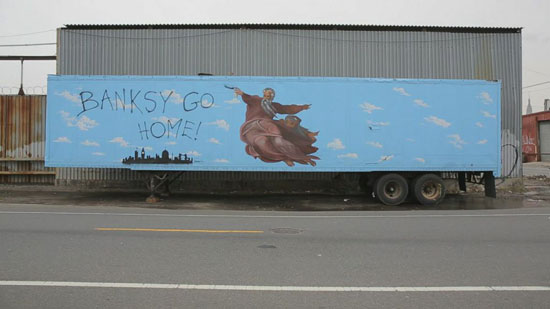 Still from "Banksy Does NY." Courtesy HIFF.