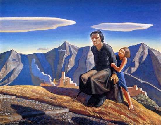 "Bombs Away" by Rockwell Kent. Image from Artandsocialissues.cmaohio.org. 