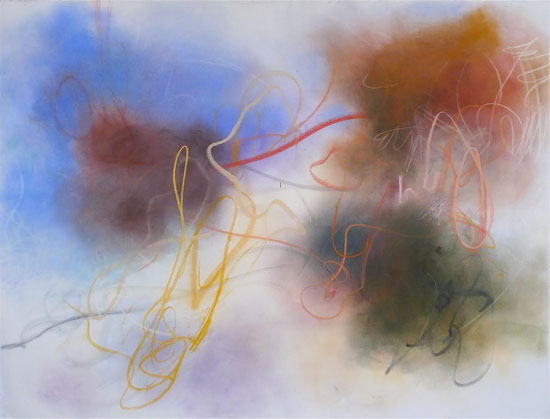 "Untitled" by Roisin Bateman, 2014. Pastel on paper, 49 x 64 inches. 