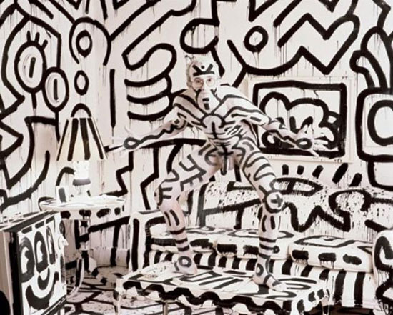 Keith Haring. Photo by Annie Leibovitz. 