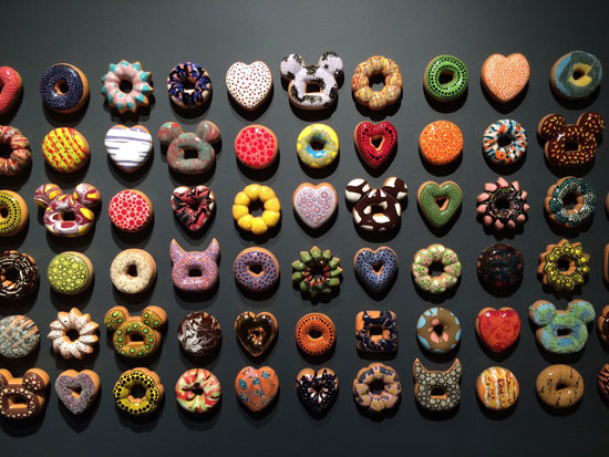 “Donut Rush” installation at Lyons Wier Gallery, New York.