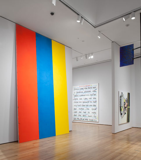 Installation view of The Forever Now: Contemporary Painting in an Atemporal World at The Museum of Modern Art, New York (December 14, 2014-April 5, 2015). Photo by John Wronn © 2014 The Museum of Modern Art. 