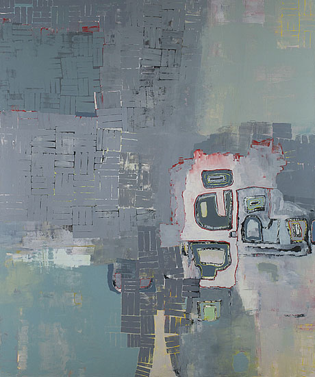 "Chords" by Alexis Portilla, 2014. Oil on canvas, 84 x 70 inches. 