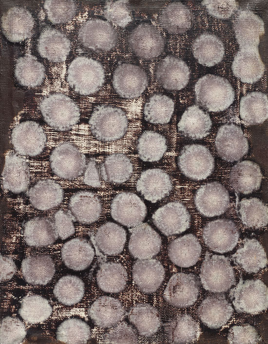 "Untitled" by Ross Bleckner, 1991. Oil on linen, 18 x 12 inches. 