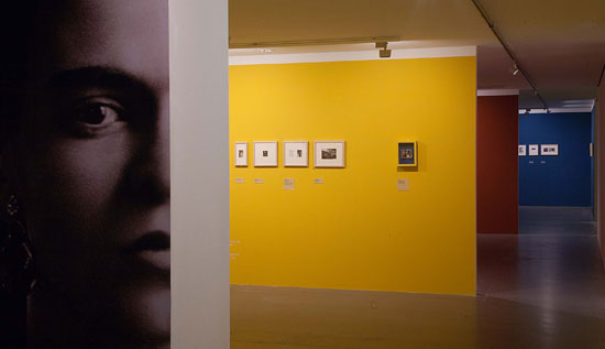 View of the exhibition "Frida Kahlo - Your Photos." © Marta Herford, Photo: Hans Schröder.