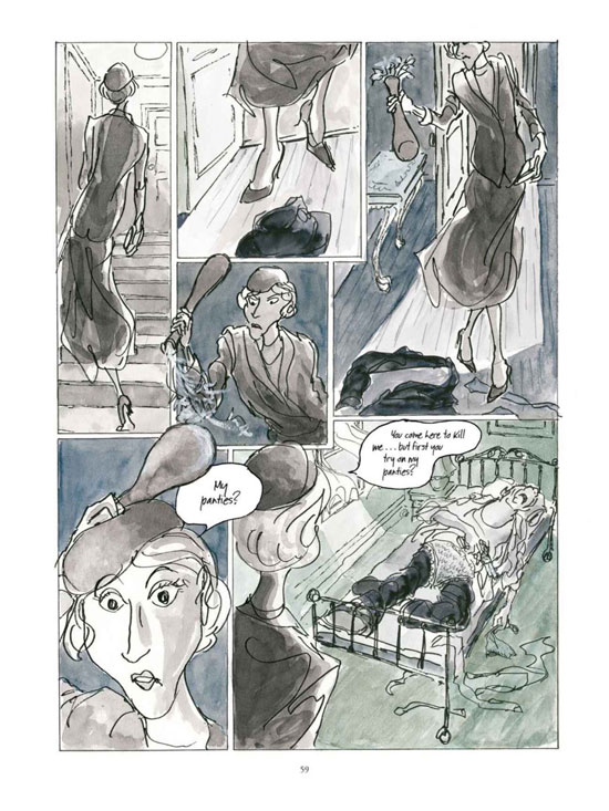 From "Kill My Mother" by Jules Feiffer (Liveright Publishing Corporation) , 20 x 16  inches. 