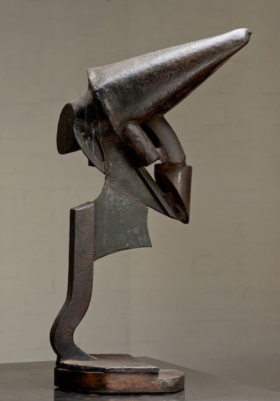 "Untitled" by Karl Stirner, 1957. Steel, 28 x 13 x 14.5 inches. Courtesy of the artist. Photo by Ken Ek. 