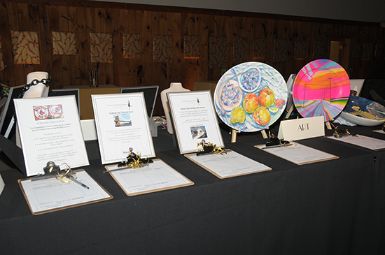 The Silent Auction at the 20th Annual Retreat Benefit . Photo by Richard Lewin.