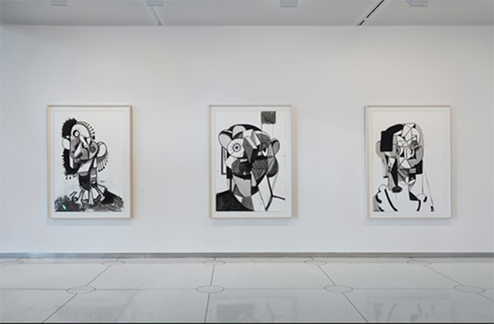 Works from the "Jester" Series by George Condo. 