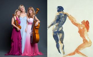 Eroica Trio and artwork by Eric Fischl.
