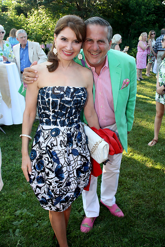 Jean Shafiroff and Gregory D'Elia at the Halsey House Gala in Southampton on Saturday. Photo by Tom Kochie. 
