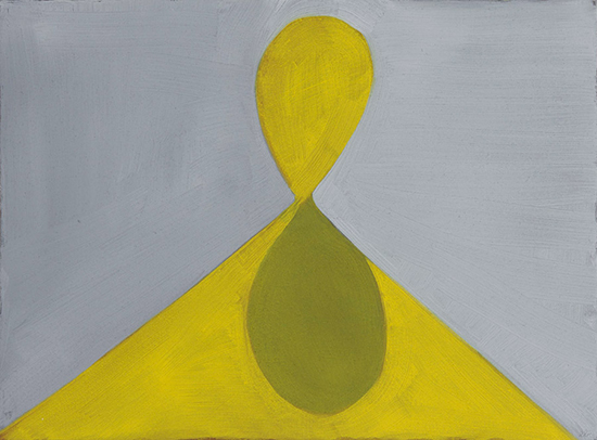 "Twist," by Eric Brown, 2015. Oil on paper, 9 x 12 inches. 