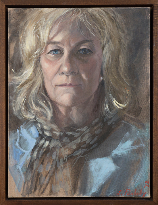 Self-portrait by Louise Peabody. 