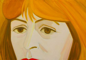 "Portrait of Elaine deKooning" by Alex Katz, 1965.