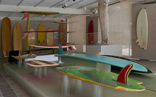 "Surf Craft" exhibition at LongHouse Reserve. 