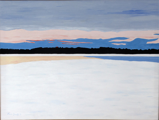 "Shinnecock Sunset" by Pieter Greeff, 2008. Oil on canvas, 30 x 40 inches. 