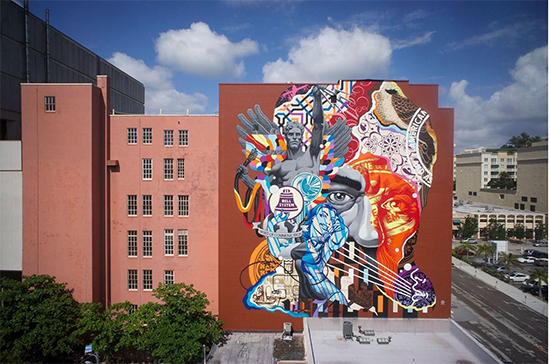 "Bell Mural" by Tristan Eaton at Alexander Lofts.