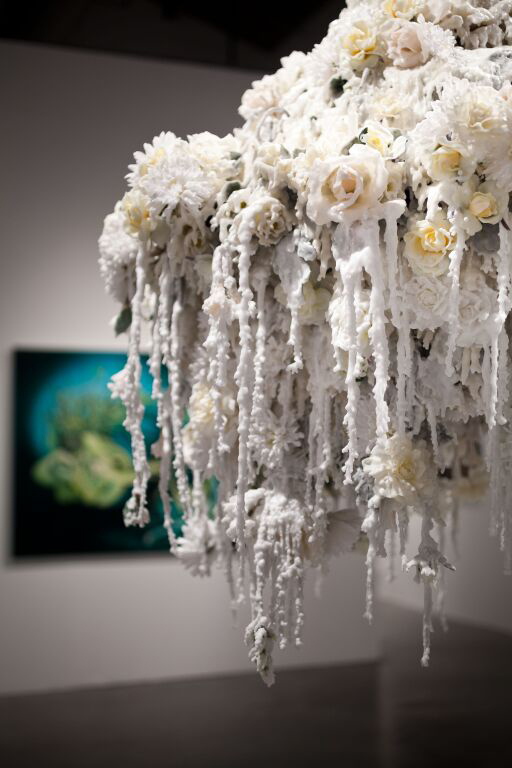 Detail of "Untitled 757" by Petah Coyne, 1993-2004. Wax, 48 x 38 x 39 inches. Gift of Neuberger Berman. Photo by Francesco Casale, Courtesy of MOCA North Miami.