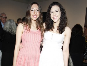 Alexandra Fairweather and Phoebe Fairweather, right, attend Guild Hall's Summer Benefit. 