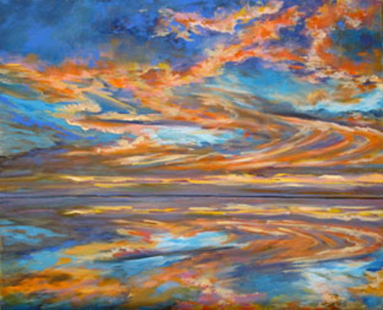 "After Storm Sunset" by Bobbie Braun. Courtesy of the artist.