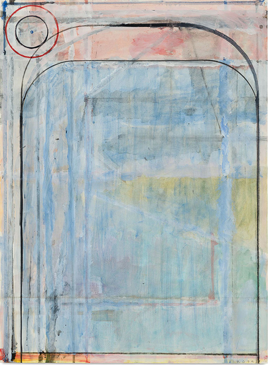 "Untitled" by Richard Diebenkorn, 1979. Gouache and crayon on paper, 29 3/4 x 22 inches. 