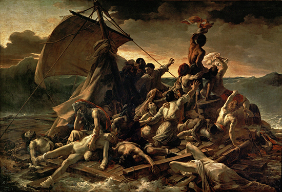 "Raft of Medusa" by Théodore Géricault, 1818-19. 
