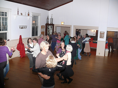Contradance at the Water Mill Community Center. Photo by David Levitt.