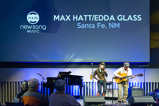 Last year's NewSong Contest grand prize winners, Max Hatt and Edda Glass, performing at the finals.