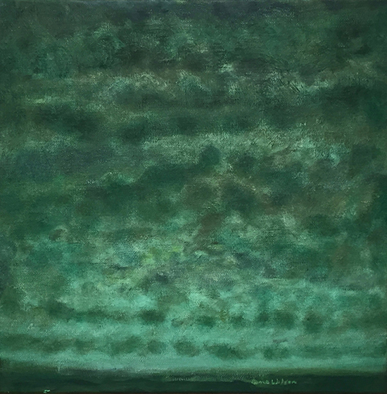 "Green Twilight" by Jane Wilson, 2001. Oil on linen.