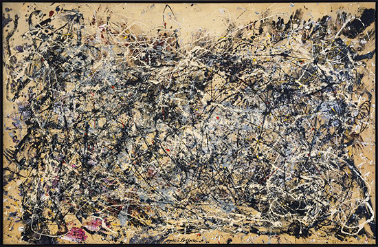Jackson Pollock, "Number 1A, 1948," Oil and enamel on canvas, 68 x 104 inches.