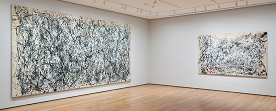 Jackson Pollock, "One: Number 31, 1950," Enamel on canvas, 105 7/8 x 209 ½ inches. Gift of Sidney Janis, 1968.